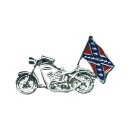 MOTORCYCLE WITH REBEL FLAG PIN