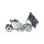 MOTORCYCLE WITH REBEL FLAG PIN