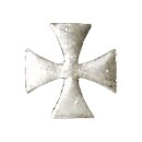 MALTESE CROSS PIN, SILVER