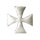 MALTESE CROSS PIN, SILVER