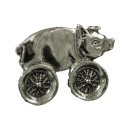 HOG ON WHEELS BIKER PIN - LARGE