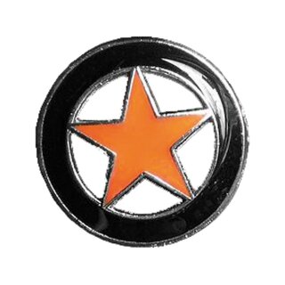 LONE STAR PIN, BLACK ORANGE
