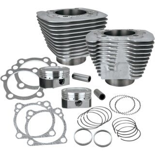 883-1200 BIG BORE S&S Zylinder Tuning Kit für Harley XL Sportster 86-20 silber