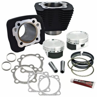 883-1200 BIG BORE S&S Zylinder Tuning Kit für Harley XL Sportster 86-21 schwarz