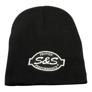 S&S LOGO BEANIE, BLACK