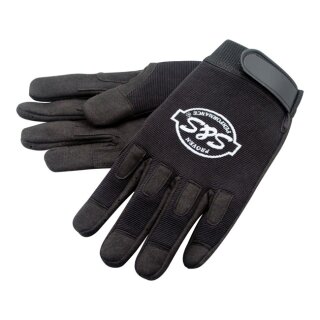 S&S LOGO MECHANIC GLOVES, BLACK, L