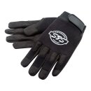 S&S LOGO MECHANIC GLOVES, BLACK, L