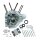 S&S, 07-16 T2 crankcase assembly, STD bore. Silver