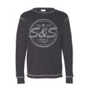 S&S THERMAL T-SHIRT BLACK/VINTAGE WHITE