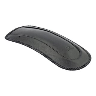 Mustang, rear fender bib. Plain with braided edges