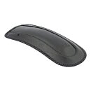 Mustang, rear fender bib. Plain with braided edges