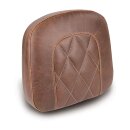 Mustang, OEM style sissy bar pad. Brown. Diamond