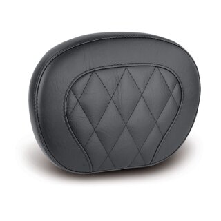 Mustang Sissybar Pad Setback Diamond schwarz Leder für Harley