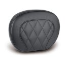 Mustang Sissybar Pad Setback Diamond schwarz Leder für Harley