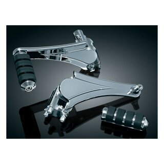 Kuryakyn, adjustable Touring passenger pegs. Chrome
