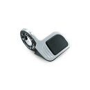 Kuryakyn, ISO contoured throttle boss. Left, chrome
