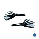 Kuryakyn, Skeleton-hand mirror set. Black hand, chrome head