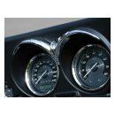 Kuryakyn, speedo & tach brow. Chrome