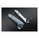 Kuryakyn, front fork custom tie-down brackets. Chrome