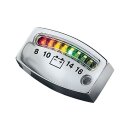 Kuryakyn, L.E.D. battery gauge. Chrome