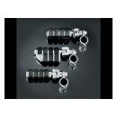 Kuryakyn Dually ISO-pegs with mounts & clamp, chrome