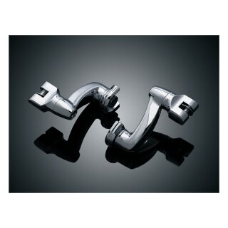 Kuryakyn Verlängerter Fußrasten Montagesatz Chrom