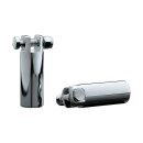 Kuryakyn, extended footpeg mount set. Chrome