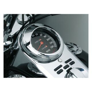 Kuryakyn, visored speedo bezel. Chrome