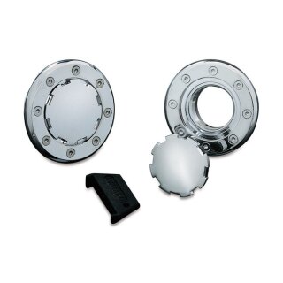 Küryakyn flush mount gas cap für Harley Dyna Softail Sportster 83-24