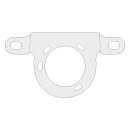 Kuryakyn, carburetor/throttle housing support bracket. Chr.