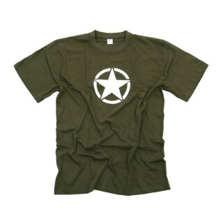 Fostex white star T-shirt green