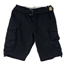 STONE WASHED SHORTS, BLACK, S