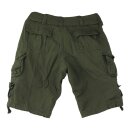 STONE WASHED SHORTS, GREEN, S