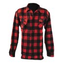 Lumberjack flannel shirt checkered red/black