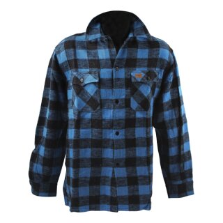 Lumberjack flannel shirt checkered blue/black