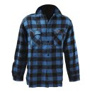 Lumberjack flannel shirt checkered blue/black