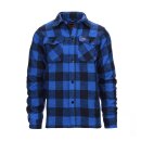 Lumberjack flannel shirt checkered blue/black