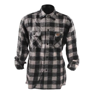 Lumberjack flannel shirt checkered grey/black
