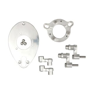 Rebuffini, hardware kit for Meteor air cleaner. Mikuni carb