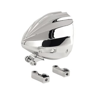 Rebuffini, Giuone 5-3/4" headlamp shell. Chrome