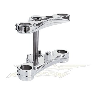 Rebuffini, New Mira Wide Glide triple tree kit. Chrome