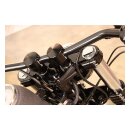 Rebuffini, New Mira Wide Glide triple tree kit. Chrome