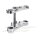 Rebuffini, New Mira Wide Glide triple tree kit. Chrome