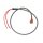 NAMZ, rear brake switch harness. Braided, 24"