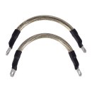 NAMZ, battery cable set. Clear. 7 inch (17.5cm)