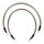 NAMZ, battery cable set. Clear. 19 inch (48cm)