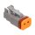 NAMZ, Deutsch DT connectors. Gray, plug housing, 2-pins