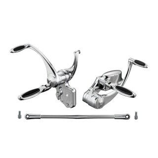 Rebuffini, Ellipse forward controls. 1" extended. Chrome