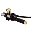 Rebuffini, Old Style One handlebar grips. Black/Brass