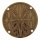 Weall, air cleaner cover for Hypercharger. Hiro, brass